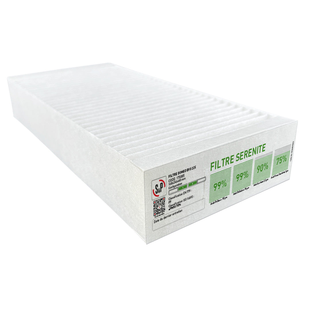 KIT FILTRES INSUFFLATION ET EXTRACTION SERENITE DOMEO EVO 225