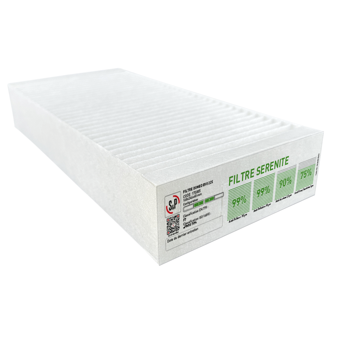 KIT FILTRES INSUFFLATION ET EXTRACTION SERENITE DOMEO