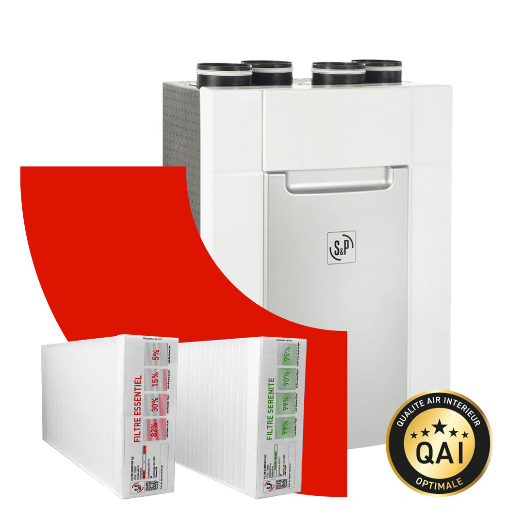 KIT FILTRES INSUFFLATION ET EXTRACTION SERENITE DOMEO