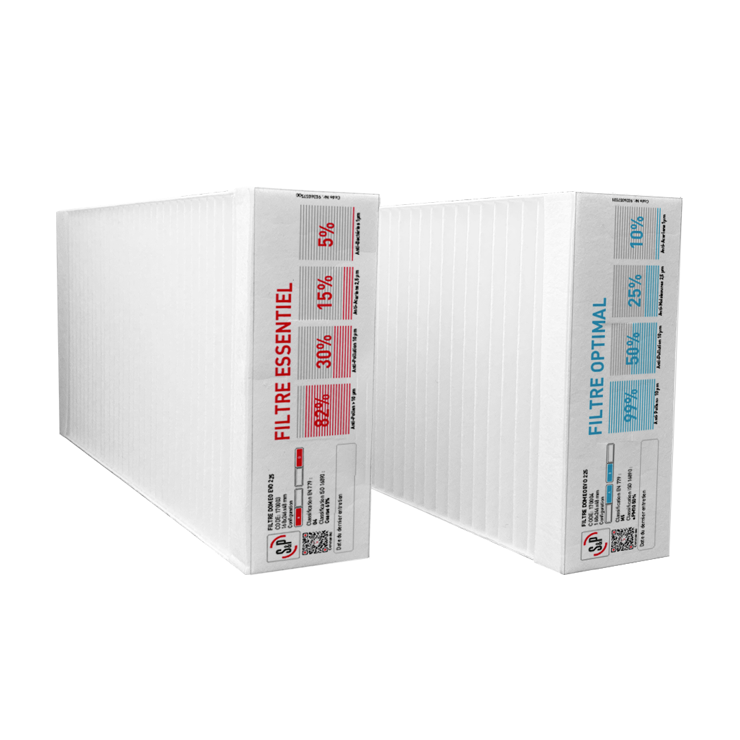 KIT FILTRES INSUFFLATION ET EXTRACTION OPTIMAL DOMEO