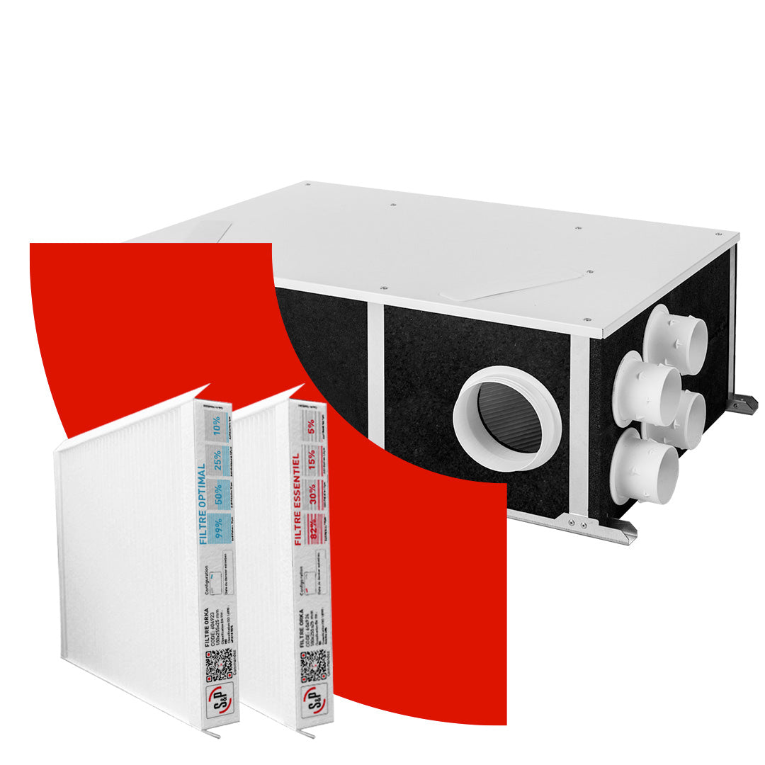 KIT FILTRES INSUFFLATION ET EXTRACTION OPTIMAL ORKA