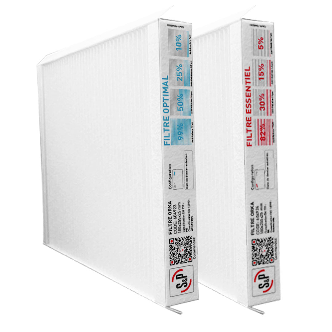 KIT FILTRES INSUFFLATION ET EXTRACTION OPTIMAL ORKA