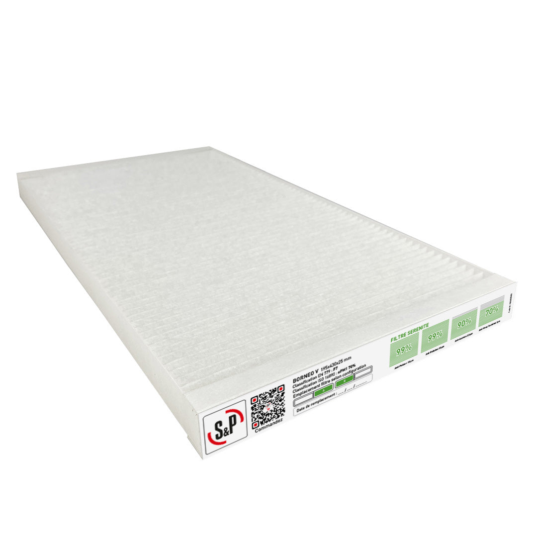 KIT FILTRES INSUFFLATION ET EXTRACTION SERENITE BORNEO V